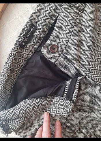 Gri Mini şort kaşe - Görsel 4