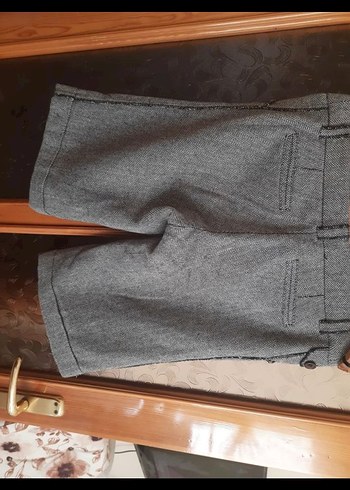 Gri Mini şort kaşe - Görsel 3