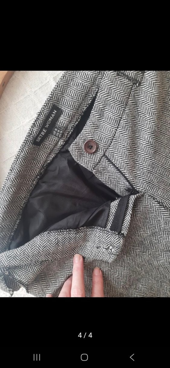 Gri Mini şort kaşe - Görsel 4