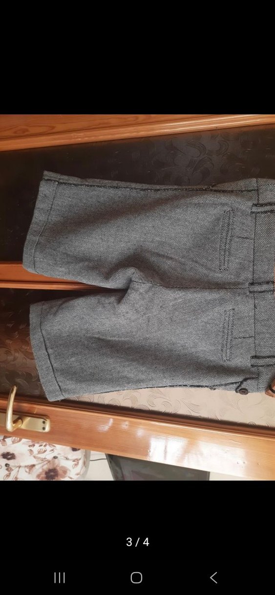 Gri Mini şort kaşe - Görsel 3