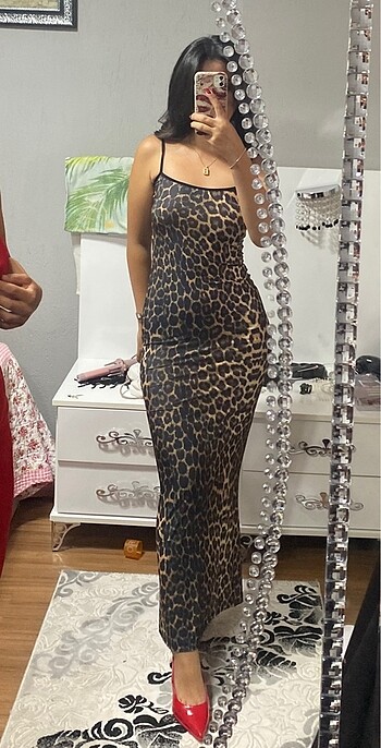 Leopar elbise