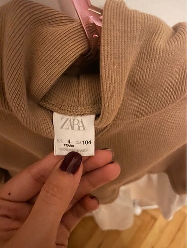 4 Yaş Beden Zara elbise