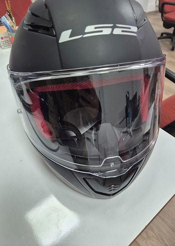 Siyah LS2 Motosiklet Kaskı Velcro Bantlı - Görsel 4