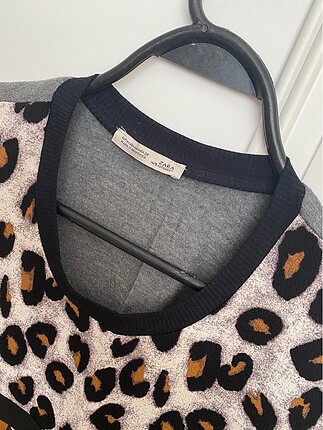 m Beden Zara leopar bluz
