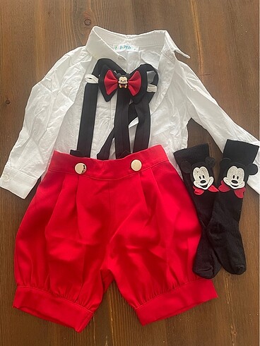 mickey mouse kostüm özel gün takım