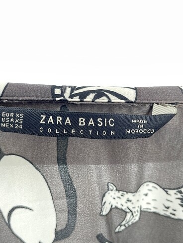 xs Beden gri Renk Zara Kısa Elbise %70 İndirimli.