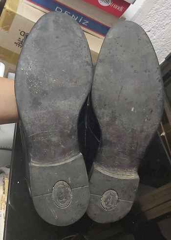 Erkek Siyah rugan kösele Ayakkabı - Görsel 5