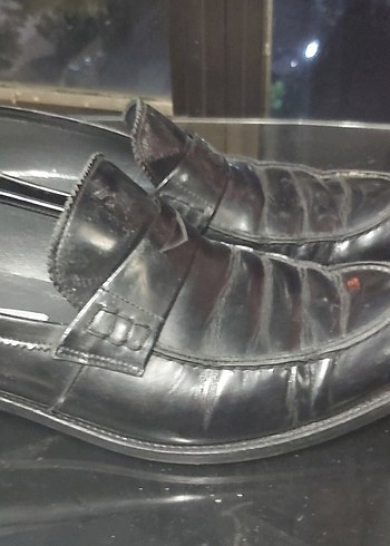 Erkek Siyah rugan kösele Ayakkabı - Görsel 2