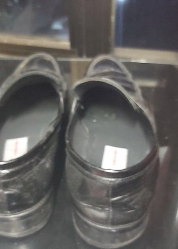 Erkek Siyah rugan kösele Ayakkabı - Görsel 3