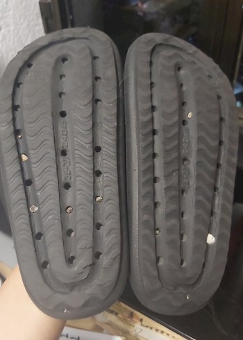 Gri Nakışlı Bohem Platform Terlik - Görsel 4