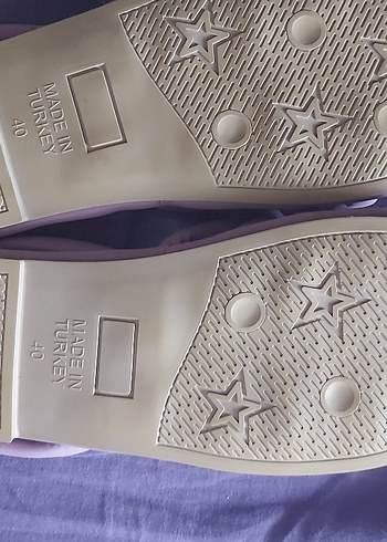 Lila Bantlı Kadın puf Sandalet - Görsel 2