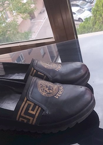 Versace Versace Erkek Klasik Kahverengi Deri Ayakkabı
