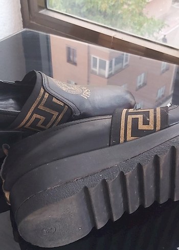 Versace Erkek Klasik Kahverengi Deri Ayakkabı - Görsel 5