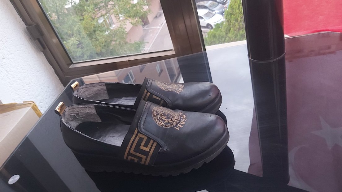 Versace Erkek Klasik Kahverengi Deri Ayakkabı - Görsel 2