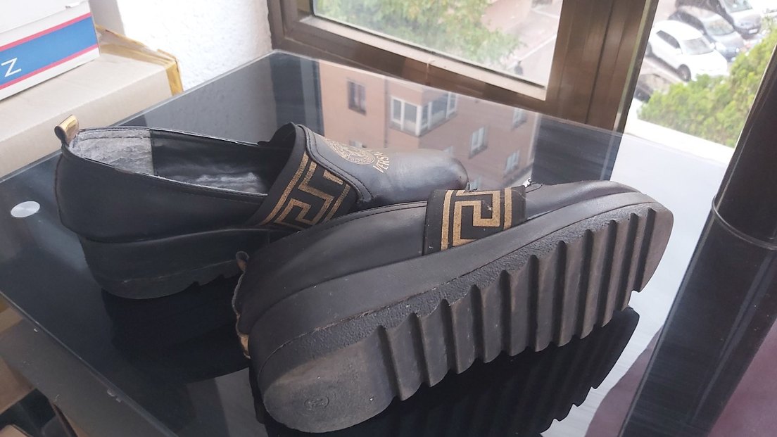 Versace Erkek Klasik Kahverengi Deri Ayakkabı - Görsel 5