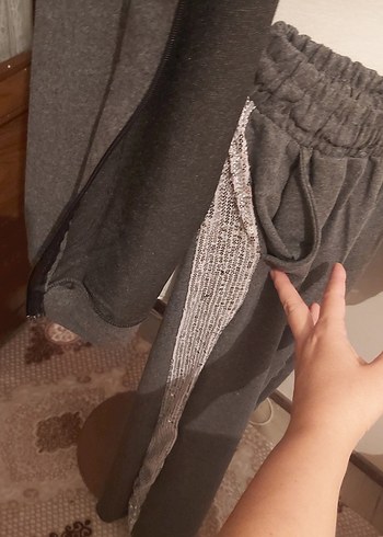 Gri Kadın Salaş Eşofman Takımı - Görsel 6