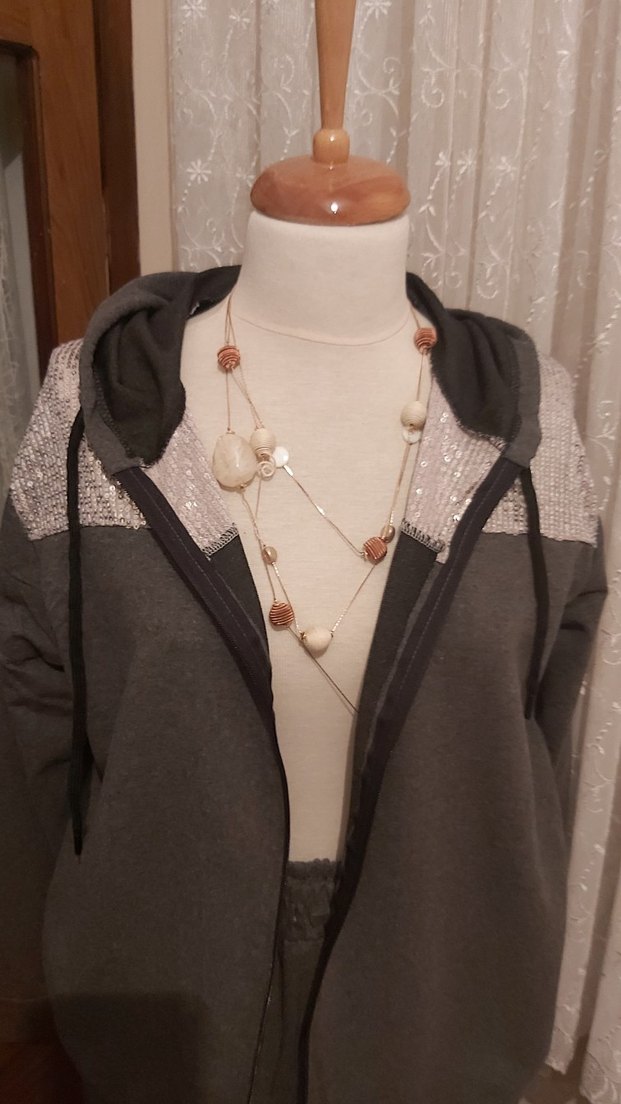 Gri Kadın Salaş Eşofman Takımı - Görsel 2