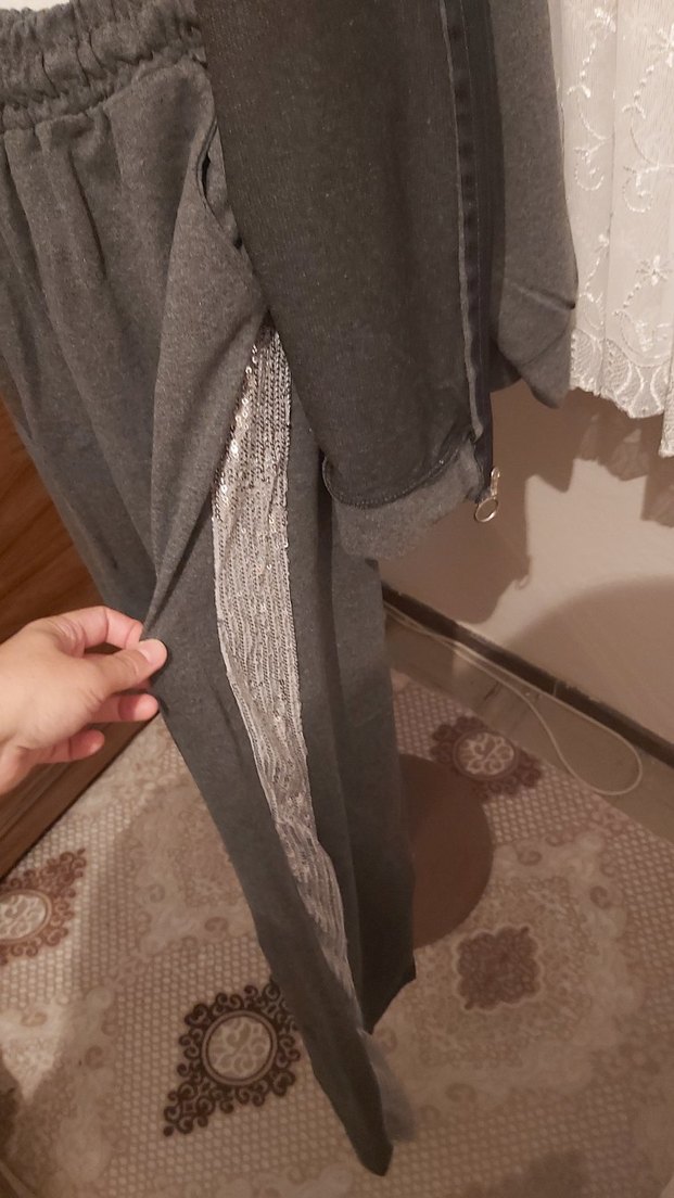 Gri Kadın Salaş Eşofman Takımı - Görsel 5