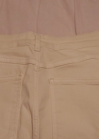 açık sarı denim Pantolon - Görsel 7