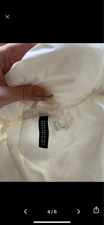 m Beden beyaz Renk h&m mont