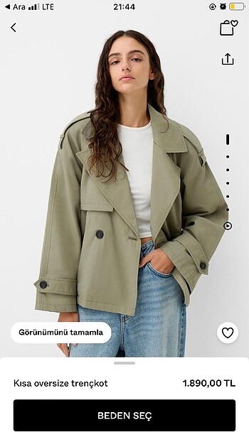 Bershka trençkot