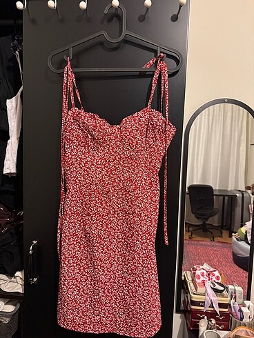Shein şifon bağlama yazlık elbise