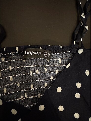 Beyoğlu Butik Bağlama mini askılı üst polka dot