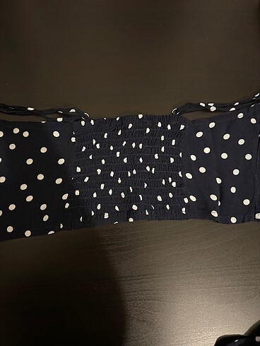 xs Beden Bağlama mini askılı üst polka dot