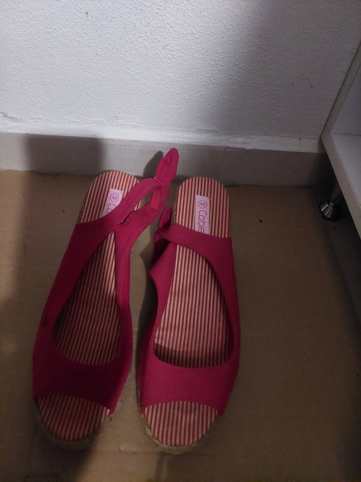 Pembe Dolgu Topuklu Kadın Espadril - Görsel 5