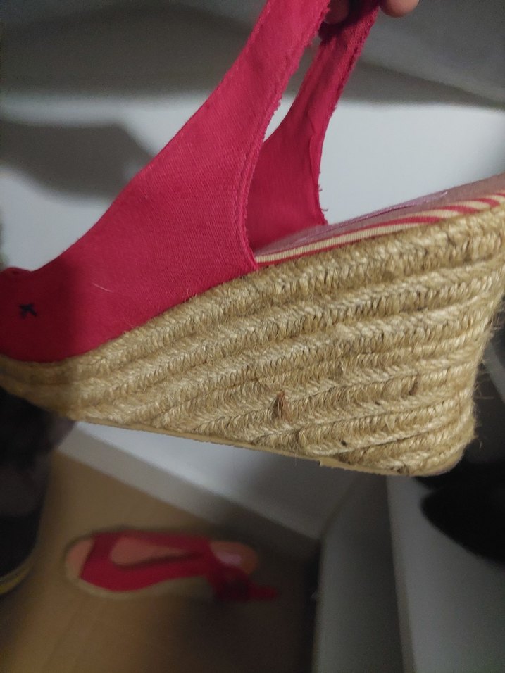 Pembe Dolgu Topuklu Kadın Espadril - Görsel 2