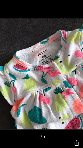 Carter's yazlık tulum ve el örgüsü yelek