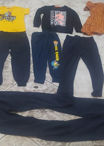 Erkek Çocuk Mavi Street Wear Eşofman Altı