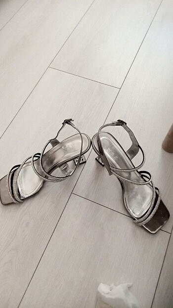 7 cm topuklu sandalet 