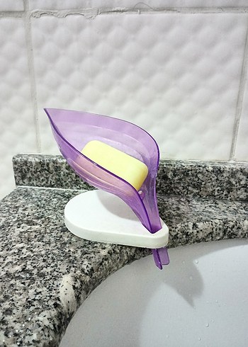 Mavi Yaprak Tasarımlı Sabunluk