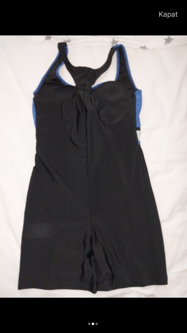 Kemer Detaylı Lacivert Spor Kadın Mayo - Görsel 2