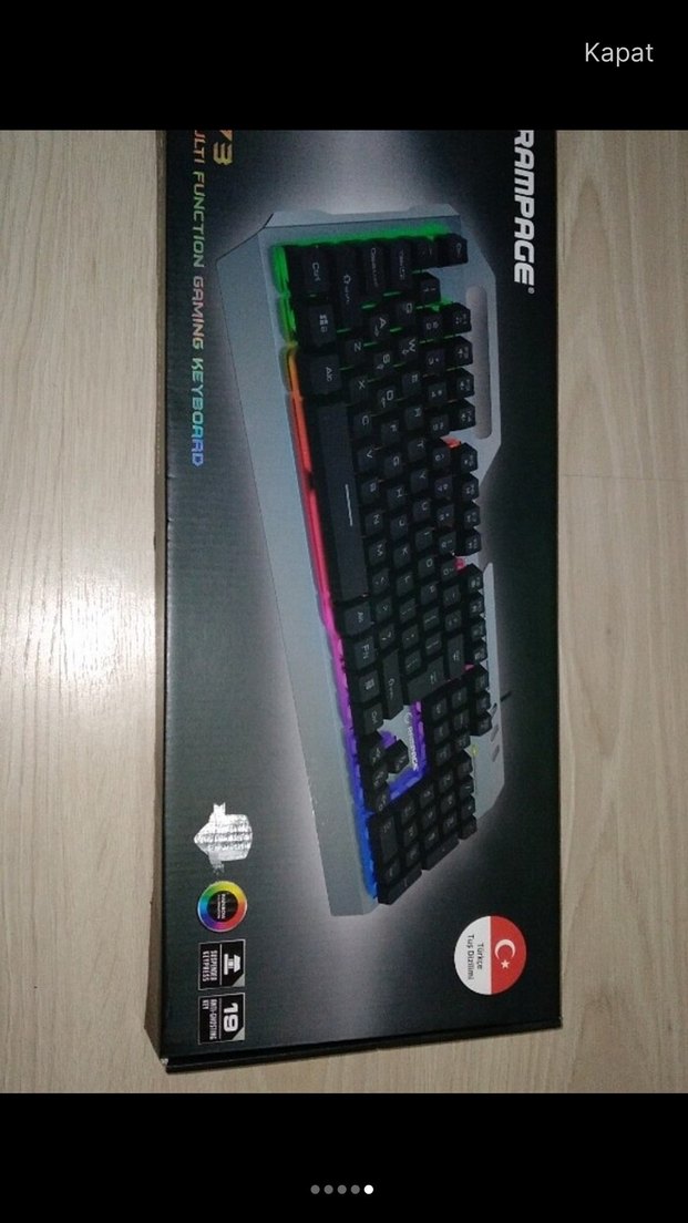 Rampage KB-R78 Çok Renkli Aydınlatmalı Klavye - Görsel 5