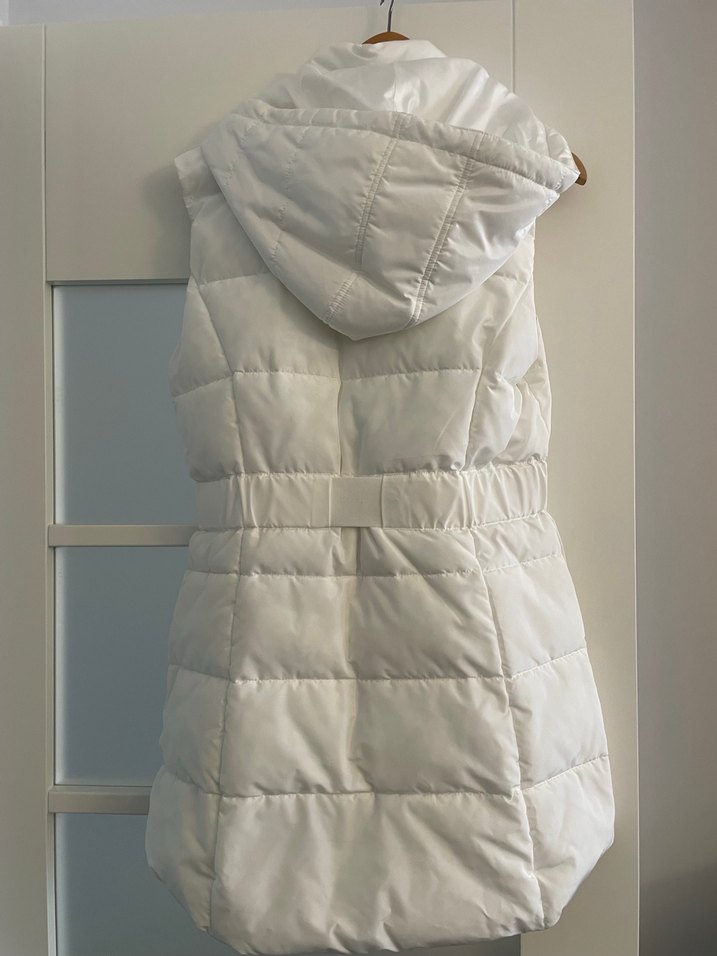 Beymen Club Beyaz Kemerli Kadın Midi Yelek - Görsel 3