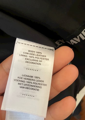 Harley Davidson Kadın Beyaz Deri Biker Ceket - Görsel 5