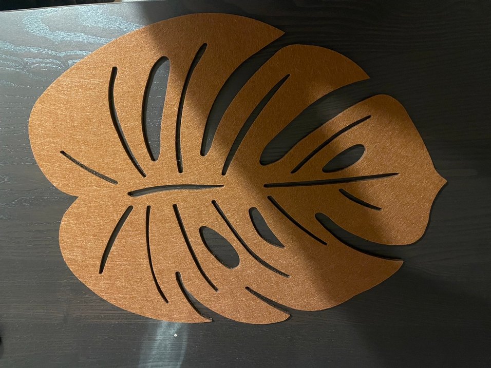 8 Adet Kahverengi Keçe Yaprak Amerikan Servis-Paşabahçe - Görsel 2