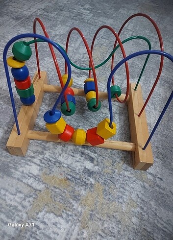 Ikea ahsap boncuklu oyuncak