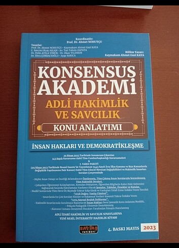 Konsensus İnsan Hakları ve Demokratikleşme Kitabı