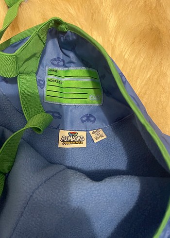 Mavi Renkli PJMASKS Baskılı Bebek Kayak Tulumu - Görsel 4