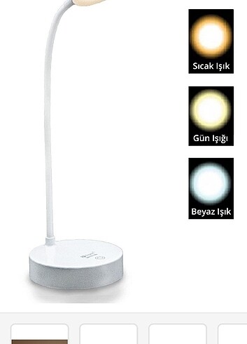 Beden Şarjlı Masa Lambası
