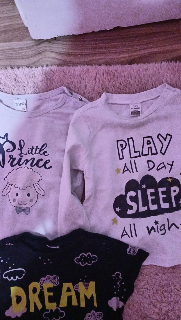 Pembe Baskılı Kız Tişörtü, Kısa Kollu, Salaş - Görsel 2