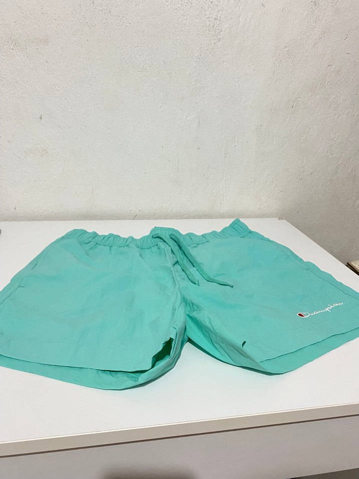 Erkek Turkuaz Rahat Kesim Şort - Görsel 3