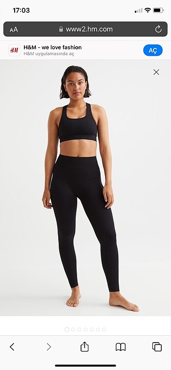 H&M siyah tayt