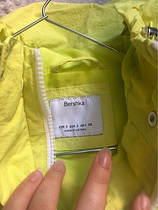 s Beden Sarı Neon Bershka Ceket
