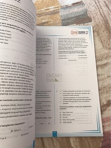 Üçdörtbeş Ayt edebiyat soru bankası - Görsel 2