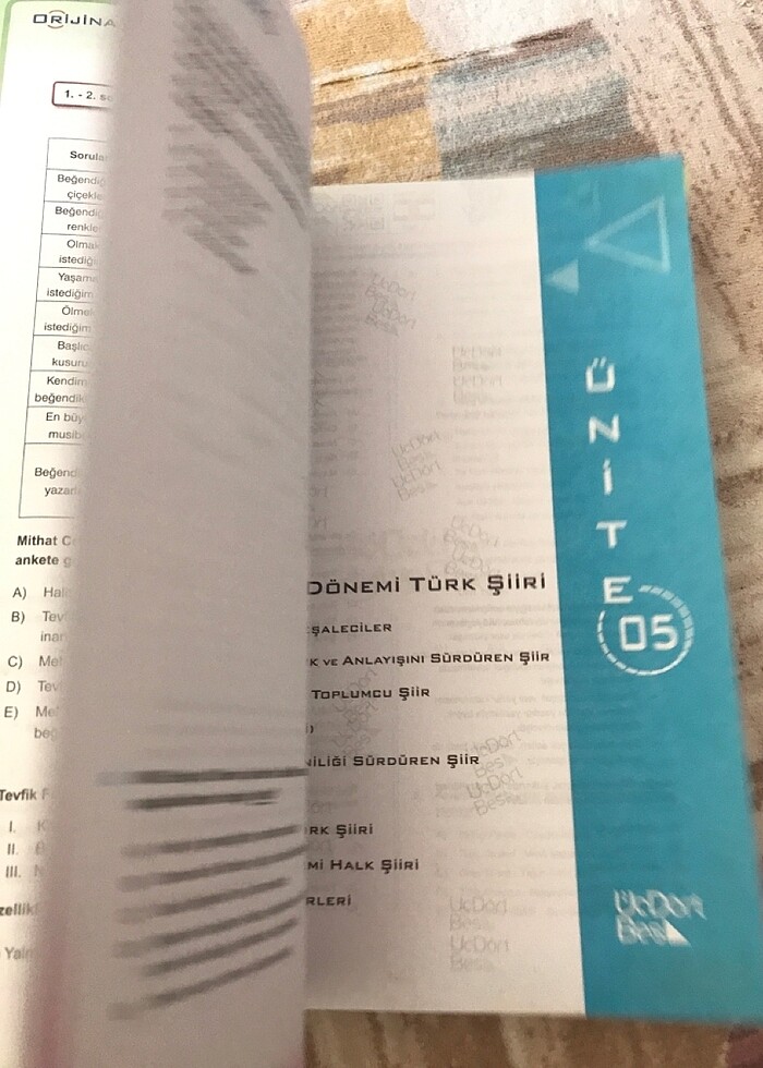 Üçdörtbeş Ayt edebiyat soru bankası - Görsel 4
