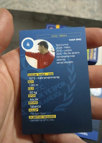 Türkiye Olimpiyat Takımı Kart Koleksiyonu - Görsel 4